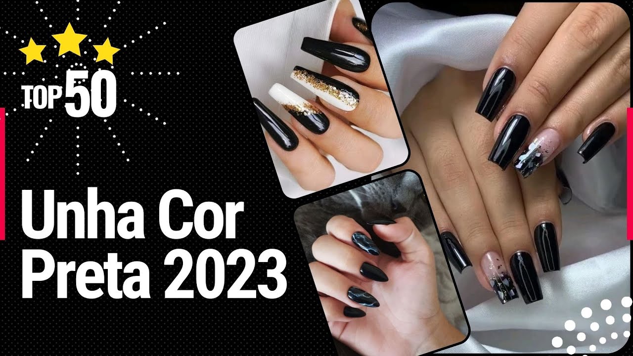 Color de uñas negro 2023: vea más de 70 uñas decoradas con el color negro  de moda este año