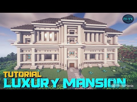 How To Build A MANSION in minecraft - TUTORIAL #1 - YouTube