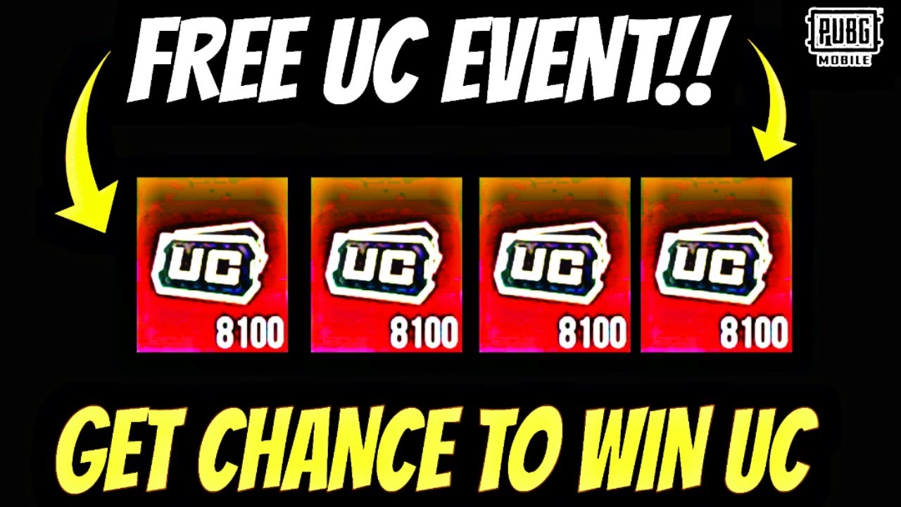 8100 FREE UC |NEW EVENT |PUBGMOBILE