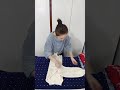 How can sweaters be folded neatly and conveniently for storage Here s a trick for