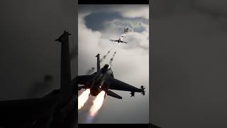 F-16 fighter jets missile attack