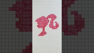 Pixel Art Barbie Nasıl Çizilir  #pixelart #çizim #design #eğlence #youtubeshorts #drawing #barbie