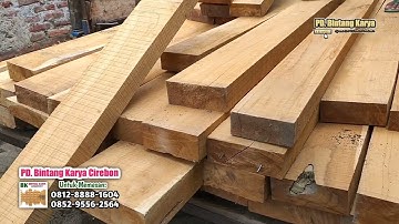 Kayu JATI Perhutani Balok ukuran 6x15x3 Meter