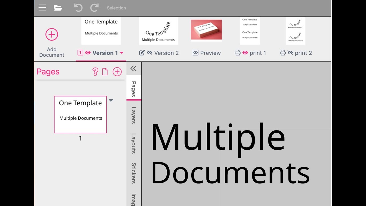 Printess: Working with Multiple Documents - YouTube