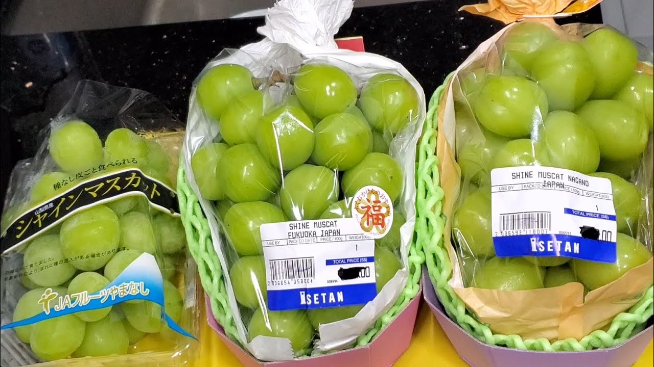 Trying Japanese Shine Muscat Grapes From 3 Prefectures Yamanashi
