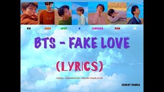BTS - 'FAKE LOVE' Lyrics [Color Coded: Han/Rom/Eng] 2021 VERSION