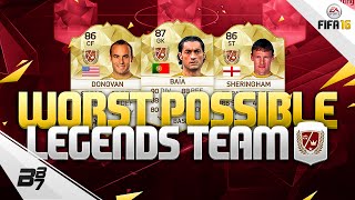 FIFA 16 | THE WORST POSSIBLE LEGEND SQUAD w/ DONOVAN AND BAIA