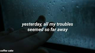 billie eilish - yesterday (lyrics)