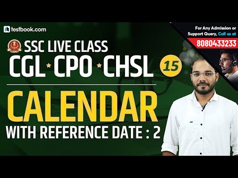 Calendars with Reference Date for SSC Reasoning Part 2 | SSC Live Class Day 15 | SSC CGL, CHSL & CPO