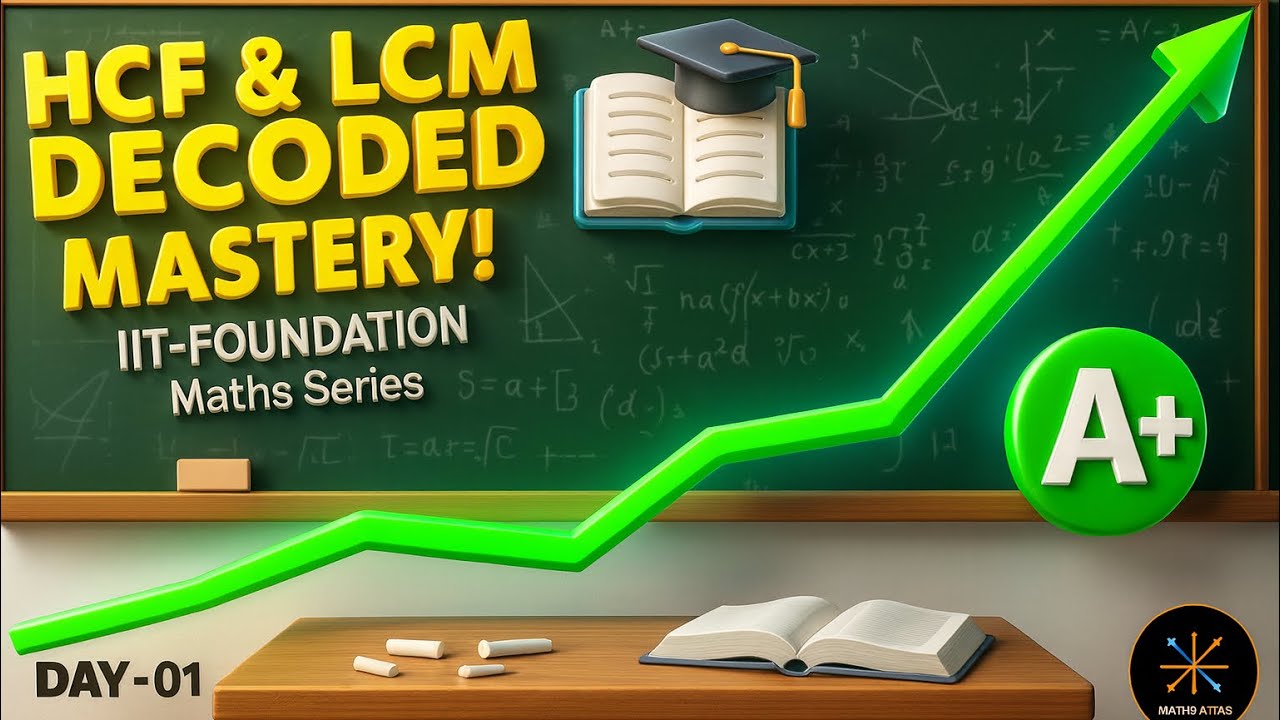Разгадай HCF и LCM как профи! | Серия по основам математики IIT | ДЕНЬ-01