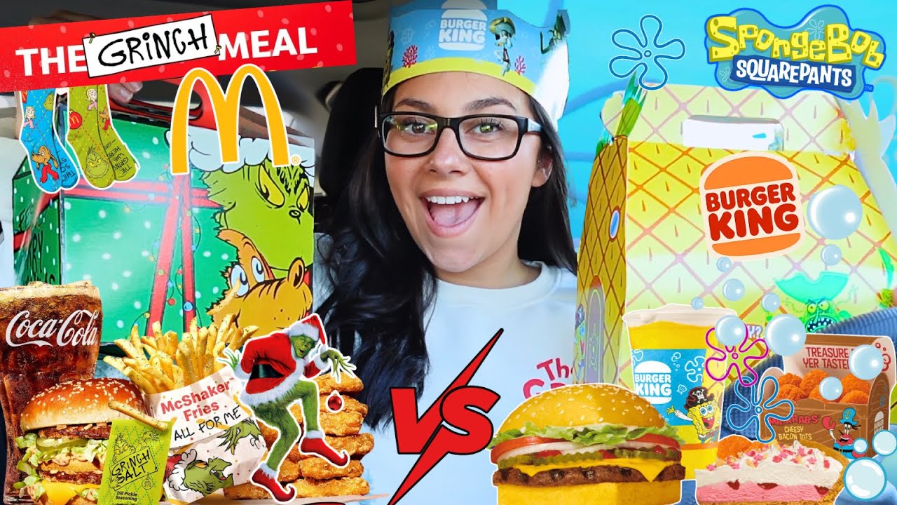 ГРИНЧ от McDonald's против СПОНДЖБОБА от Burger King — кто сделал это ЛУЧШЕ???