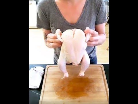 How to spatchcock a chicken - YouTube