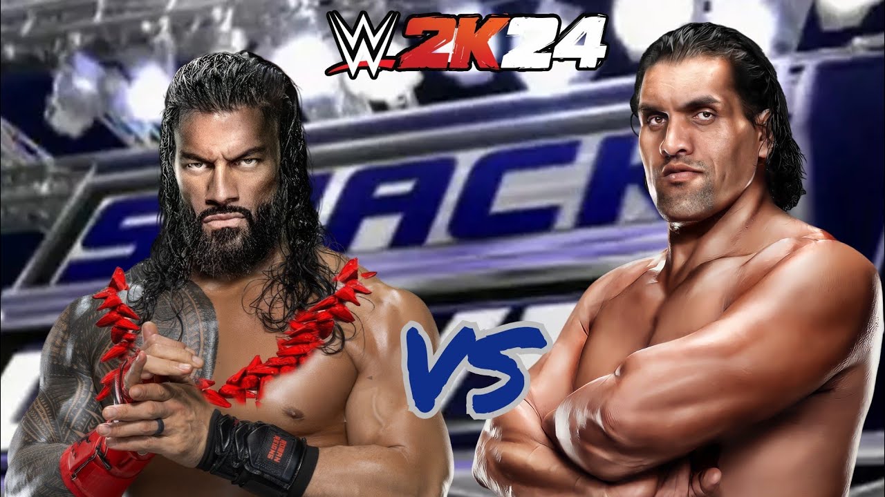 Roman Reigns vs The Great Khali | WWE 2k24