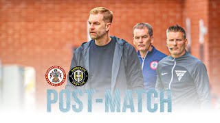 POST MATCH // Simon Weaver after our six goal thriller against Accrington Stanley