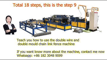 chain link fence machine Step 18- 9 Set the Cutting ( ANPING COWAN WIRE MESH & MACHINES CO., LTD )