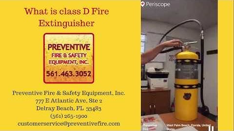 How Does a Class D Fire Extinguisher Work?