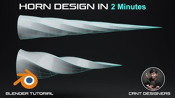 How To Make Horn Design In Blender _ Blender Subdivision Surface Modeling Tutorial #27