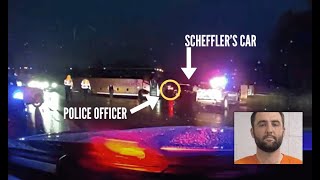 Dash cam video breakdown of Louisville Police - Scottie Scheffler arrest