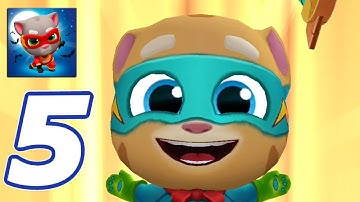 Talking Tom Hero Dash - Run Game - Walkthrough Part 5 - Ginger (Android)