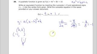 Old Question 26  - Integrated Math 2 -  TNReady Practice Test