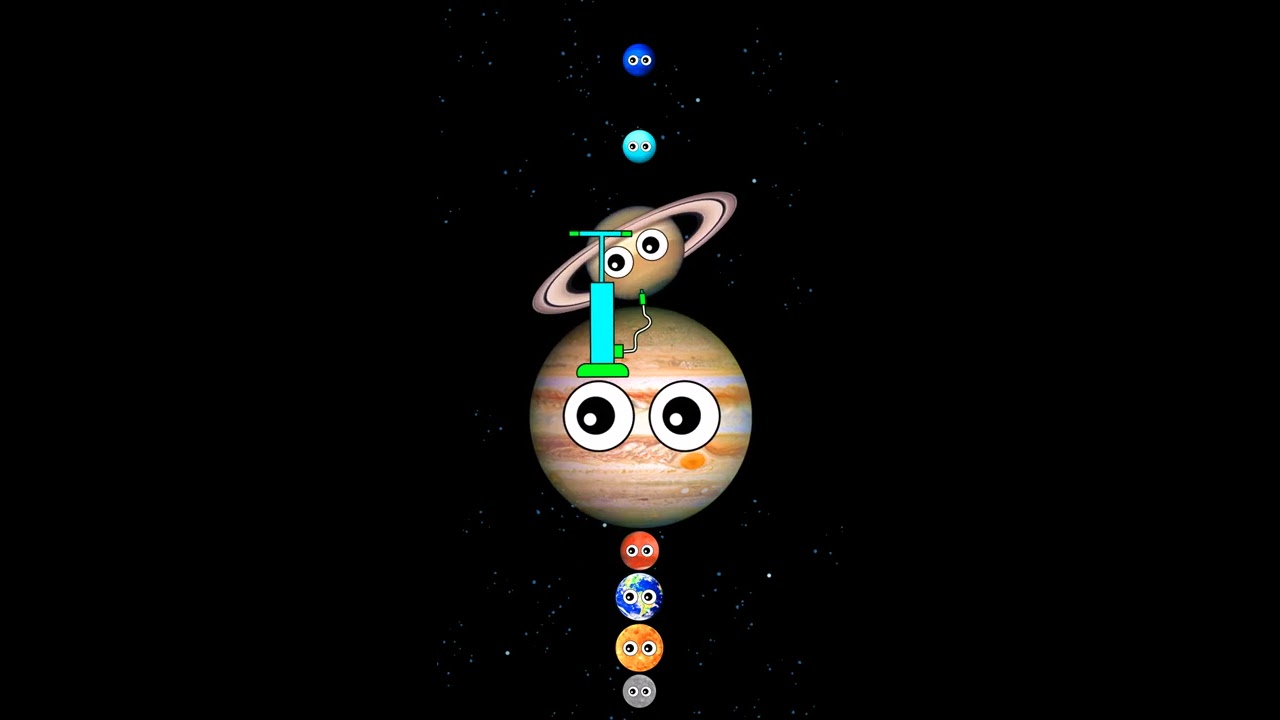 Planet SIZES For BABY Air Pump Planets Mercury Venus Earth Mars Jupiter Saturn Uranus Neptune