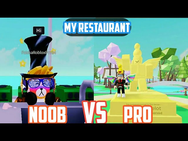 Noob Vs Pro My Restaurant Roblox Youtube - roblox noob vs pro in restaurant tycoon