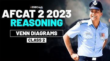 AFCAT 2 2023 Exam Reasoning Live - Venn Diagrams - Class 2