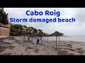 Cabo Roig, Orihuela Costa, Spain. Tuesday Morning Walking Tour to look at the Storm Damaged Beach 🇪🇸