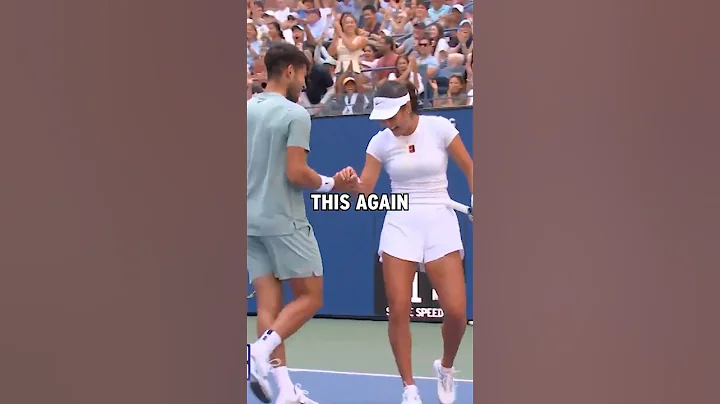 Raducanu STUNNED by Alcaraz’s shot! 😱