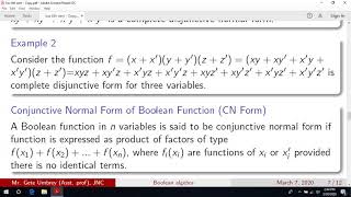 Conjunctive Normal Form and Complete Conjunctive Normal Form