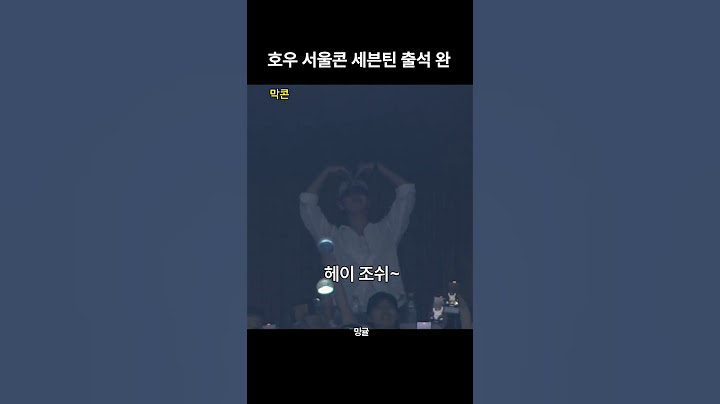 [세븐틴] 멤버들 출석 완
