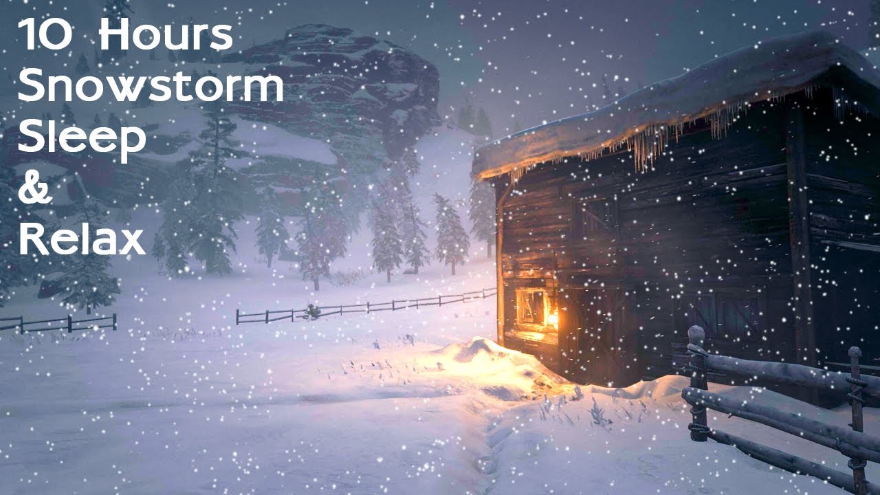 SNOWSTORM Blizzard Wind Sounds For Sleeping, Relaxing. Calm Snow Arctic ...