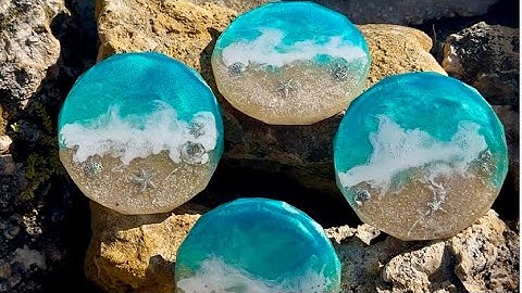 #10 Epoxy Resin Beach Coasters Beginner Tutorial