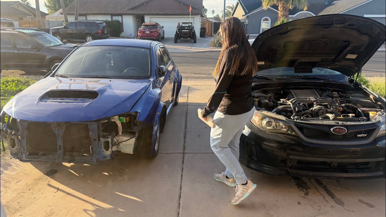 Замена двигателя Ej20x с седана на хэтчбек WRX за 24 часа.