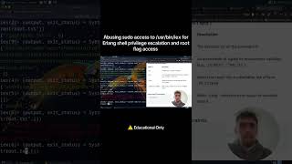In this clip, I demonstrate how a misconfigured sudo rule allowing /usr/bin/iex execution can be