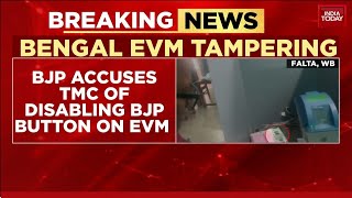Bengal Polls: EVM Tampering Row Erupts Over Taped BJP Symbol As EC Swings Into Action