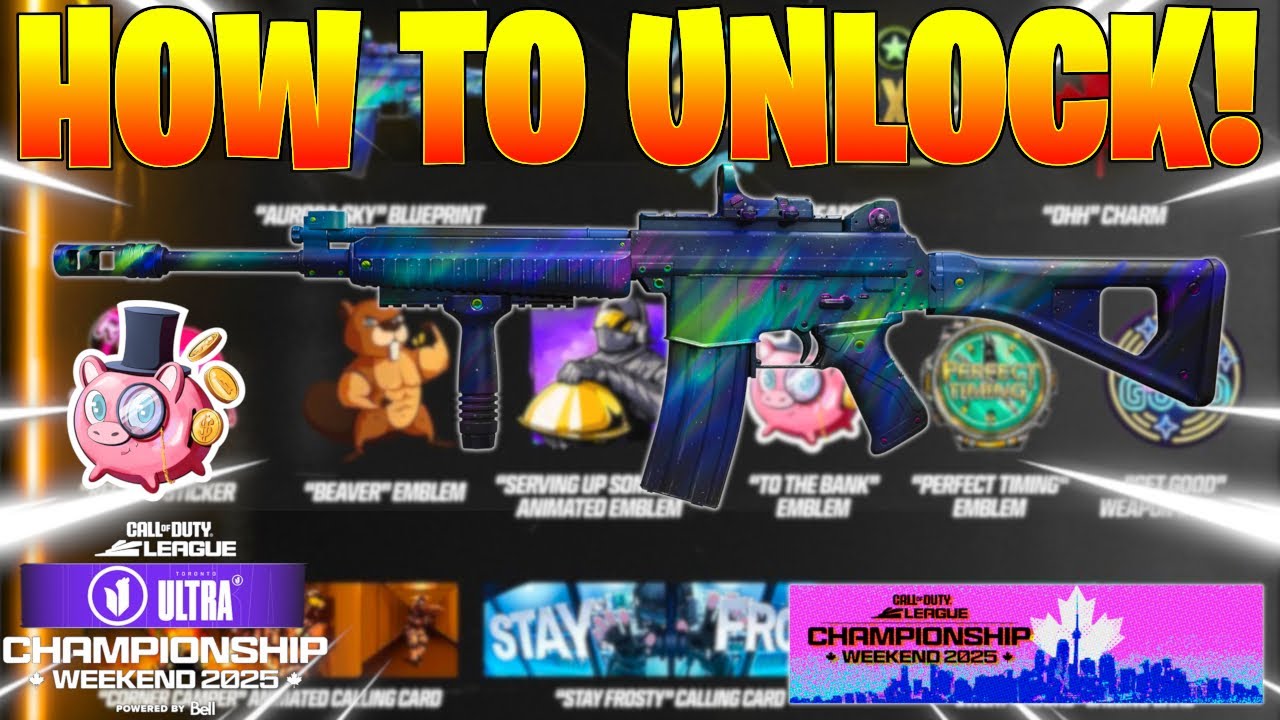 How to Unlock ALL CDL CHAMPS YouTube Viewership Rewards in BO6! How to Unlock Aurora Sky Ames!
