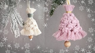 DIY: Hanging Macrame Bell 🔔 Christmas Ornaments
