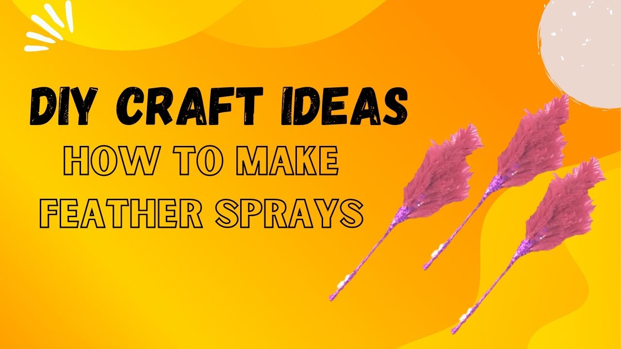 Feather Making Using Thread How to make feather using wool | DIY yarn craft ideas | Latest craft ...