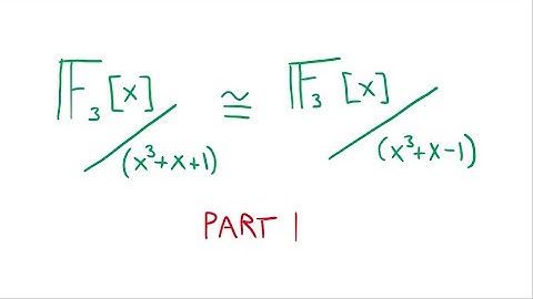Finding isomorphisms between quotients of F_3[x], part 1.
