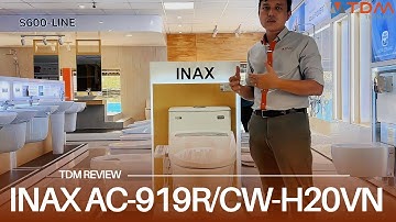 TDM.VN | Review bồn cầu điện tử INAX AC-919R/CW-H20VN bàn cầu 1 khối nắp rửa thông minh chính hãng