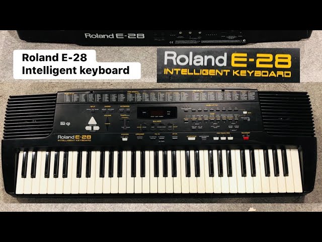 Roland E-38 インテリジェントキーボード 本体 Roland E-38 (sound and styles demonstration) HiQ sound - YouTube