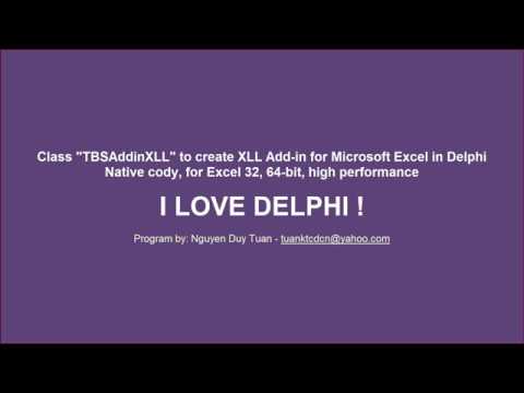 Create XLL Add-in