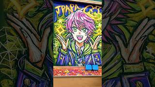 Chalkboard Art Happy Halloween I Drew A Colorful Peach With Chalk. ...