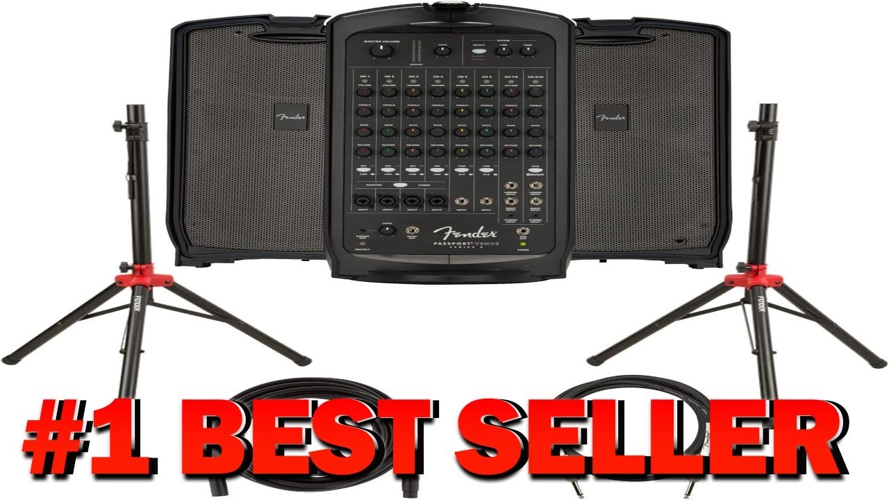Портативная акустическая система Fender Passport Venue S2 в комплекте с компактными подставками д...