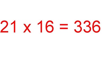 21 x Table - Twenty One Times Table Math Review and Practice Flash Card Mathematics Video