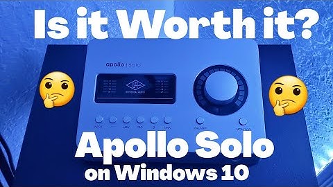 Apollo Solo On Windows 10  [2020 Thunderbolt 3 Review]