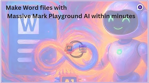 Make word files faster with Massive mark Playground AI #ai #education #college #ug #pg