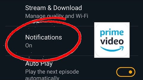 How to turn Off & On Amazon Prime Video Notification