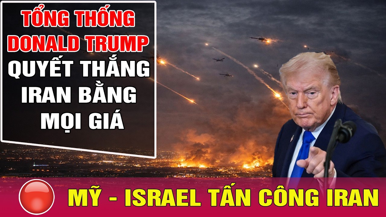 🔴Toàn cảnh Mỹ tấn công khốc liệt, quyết nghiền nát trận địa tên lửa, đánh sập đầu não Iran